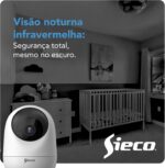 Câmera IP S33 3MP Wi-Fi com Pan/Tilt 360°, visão noturna, áudio bidirecional e cartão 32GB integrada - Imagem 4
