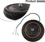 Conjunto de roda de motor dianteiro 36V 400W para scooter F40: reposição com pneu de borracha de alta elasticidade e cubo de alumínio para passeio suave e instalação fácil. - Imagem 8
