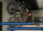 Suporte para Bicicleta Parede TL PRO: organize sua bike na horizontal com aço resistente, durável e fácil instalação. - Imagem 4