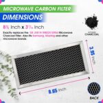 Filtro de carvão para micro-ondas GE 22 x 10 cm: refresca e filtra o ar da cozinha. - Imagem 3