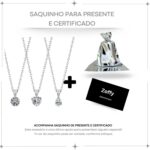 Kit até 3 colares ponto de luz em aço inox com zircônia: presente feminino delicado e durável. - Imagem 3