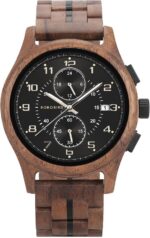 BOBO BIRD relógio cronógrafo masculino de madeira: leve, elegante e multifuncional para negócios, casual e presente ideal - Imagem 9