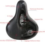 Henniu Assento de bicicleta MTB confortável, respirável e resistente à água com dupla absorção de choque - Imagem 3