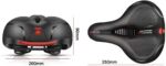 Henniu Assento de bicicleta MTB confortável, respirável e resistente à água com dupla absorção de choque - Imagem 4