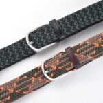 Cintos trançados elásticos masculinos 3,3 cm: ajuste perfeito, sem furos e conforto para uso diário, lazer e perda de peso. - Imagem 3