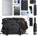 Bolsa mensageiro masculina à prova d’água: grande, resistente e ideal para uso diário com conforto e praticidade. - Imagem 5