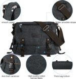 Bolsa mensageiro masculina à prova d’água: grande, resistente e ideal para uso diário com conforto e praticidade. - Imagem 6