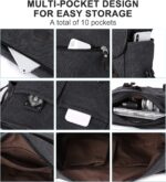 Bolsa mensageiro masculina à prova d’água: grande, resistente e ideal para uso diário com conforto e praticidade. - Imagem 7