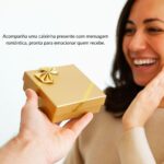 Colar Feminino Coração Banhado a Ouro 18k: presente romântico com caixa, ideal para namorada, noiva e esposa. - Imagem 6