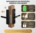 ANJGG Fechadura Digital Biométrica com App, Senha, NFC e Digital: segurança e praticidade para sua porta. - Imagem 3