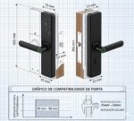 ANJGG Fechadura Digital Biométrica com App, Senha, NFC e Digital: segurança e praticidade para sua porta. - Imagem 6