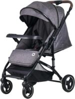 Domni Carrinho de Bebê One Cinza EHM323: leve, dobrável e compacto para passeios confortáveis no dia a dia. - Imagem 4