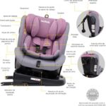 JOVIKIDS Cadeirinha 3 em 1 com ISOFIX, rotação 360° e proteção lateral para mais segurança e conforto no carro - Imagem 3