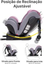 JOVIKIDS Cadeirinha 3 em 1 com ISOFIX, rotação 360° e proteção lateral para mais segurança e conforto no carro - Imagem 4