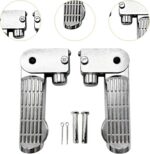 2 Peças Pedal Dobrável para Bicicleta Elétrica em Liga de Alumínio, antiderrapante, leve e fácil de instalar, ideal para mais estabilidade e praticidade. - Imagem 3