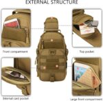 Bolsa tiracolo tática militar MOLLE: praticidade, resistência e organização para uso diário, trilhas, viagem e EDC - Imagem 4