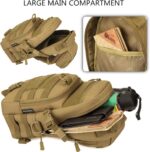 Bolsa tiracolo tática militar MOLLE: praticidade, resistência e organização para uso diário, trilhas, viagem e EDC - Imagem 5