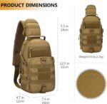 Bolsa tiracolo tática militar MOLLE: praticidade, resistência e organização para uso diário, trilhas, viagem e EDC - Imagem 6