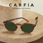 Óculos de Sol CARFIA Masculino: estilo retrô com lentes polarizadas para proteção e conforto no dia a dia - Imagem 4