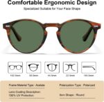 Óculos de Sol CARFIA Masculino: estilo retrô com lentes polarizadas para proteção e conforto no dia a dia - Imagem 5