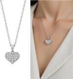 Colar Feminino Coração Brilhante em Aço Inox: elegante, durável e perfeito para presentear. - Imagem 6