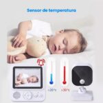 Babá Eletrônica Wi-fi com visão noturna, áudio bidirecional e alcance de 300m para cuidar do bebê com segurança. - Imagem 3