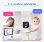 Babá Eletrônica Wi-fi com visão noturna, áudio bidirecional e alcance de 300m para cuidar do bebê com segurança. - Imagem 4