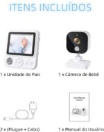 Babá Eletrônica Wi-fi com visão noturna, áudio bidirecional e alcance de 300m para cuidar do bebê com segurança. - Imagem 6