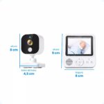 Babá Eletrônica Wi-fi com visão noturna, áudio bidirecional e alcance de 300m para cuidar do bebê com segurança. - Imagem 7