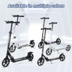 Nattork Patinete dobrável com suspensão, guidão ajustável e alta resistência para passeios suaves e seguros até 99,8 kg - Imagem 8