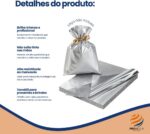 Embalagem Saco Para Presente Metalizado 45x60cm Kit 50 Unid: brilho profissional, resistência e visual elegante para valorizar seus presentes. - Imagem 3