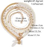 Colar de pérolas com cruz para mulheres, elegante e perfeito para presentear - Imagem 3