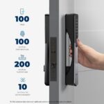 Fechadura Digital Elsys Samba: biometria, Wi-Fi e segurança para sua porta, com design moderno e alta praticidade. - Imagem 3