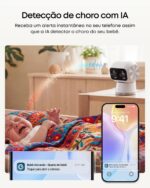 eufy Câmera S350 4K com visão 360°, zoom 8× e IA: segurança inteligente para casa, pets e bebês. - Imagem 7