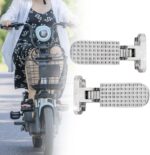 Conjunto de Pedais Traseiros para Bicicleta Elétrica dobrável, antiderrapante e resistente em liga de alumínio - Imagem 4