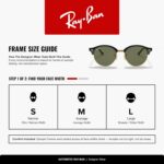 Óculos de Sol Ray-Ban Clubround 0RB4246 preto com lentes verdes: estilo icônico e proteção para o dia a dia - Imagem 4