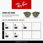 Óculos de Sol Ray-Ban Clubround 0RB4246 preto com lentes verdes: estilo icônico e proteção para o dia a dia - Imagem 5