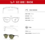 Óculos de Sol Ray-Ban Clubround 0RB4246 preto com lentes verdes: estilo icônico e proteção para o dia a dia - Imagem 6