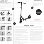 LaScoota Patinete dobrável ajustável, leve e resistente, com rodas de uretano de 20 cm para crianças, adolescentes e adultos. - Imagem 9