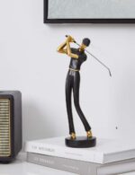 Estátua de Golfe HAUCOZE 24 cm em poliresina premium: decoração elegante, feita à mão, segura para crianças e ideal para presentear. - Imagem 4