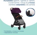 Carrinho de Bebê Pact Pro Pink Lilac Joie: compacto, leve e reclinável, ideal para passeios e viagens com até 22 kg. - Imagem 6