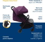 Carrinho de Bebê Pact Pro Pink Lilac Joie: compacto, leve e reclinável, ideal para passeios e viagens com até 22 kg. - Imagem 7