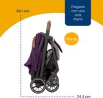 Carrinho de Bebê Pact Pro Pink Lilac Joie: compacto, leve e reclinável, ideal para passeios e viagens com até 22 kg. - Imagem 9