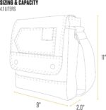 Bolsa crossbody Carhartt resistente, ajustável e impermeável, com aba de fácil acesso para levar seus essenciais com segurança. - Imagem 6