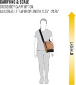Bolsa crossbody Carhartt resistente, ajustável e impermeável, com aba de fácil acesso para levar seus essenciais com segurança. - Imagem 7