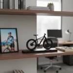Estatueta Bicicleta Mountain Bike preta: decoração artesanal em PLA, ideal para ambientes internos com estilo esportivo. - Imagem 3