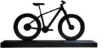 Estatueta Bicicleta Mountain Bike preta: decoração artesanal em PLA, ideal para ambientes internos com estilo esportivo. - Imagem 6