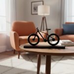 Estatueta Bicicleta Mountain Bike preta: decoração artesanal em PLA, ideal para ambientes internos com estilo esportivo. - Imagem 7
