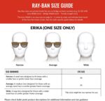 Óculos de sol RAY-BAN ERIKA Feminino: estilo icônico, conforto e proteção para complementar seu visual com sofisticação. - Imagem 6