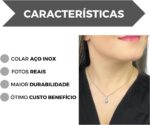 Colar Gargantilha Feminino com Pingente Ponto de Luz em Aço Inox: elegante, resistente e ideal para comprar hoje - Imagem 4